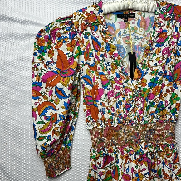 NWT House of Harlow 1960 puff Half sleeves Floral Dress - Picture 8 of 16